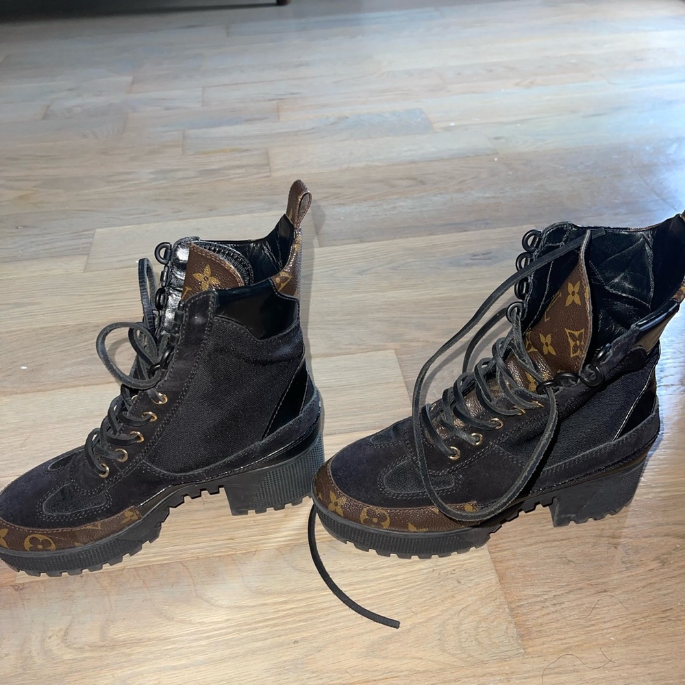 Louis Vuitton combat boots